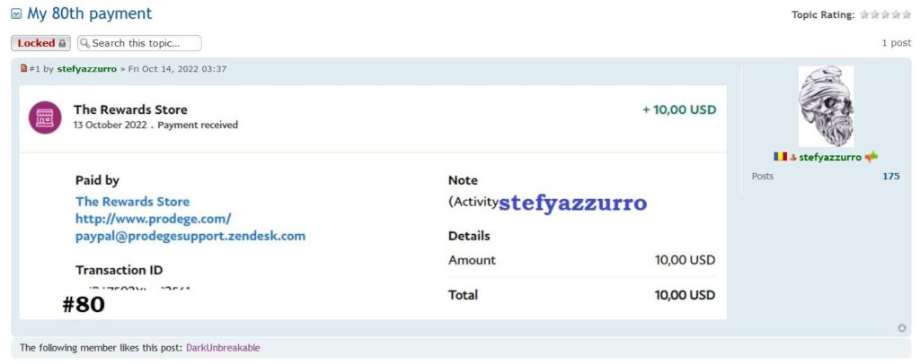 ysense payment proof